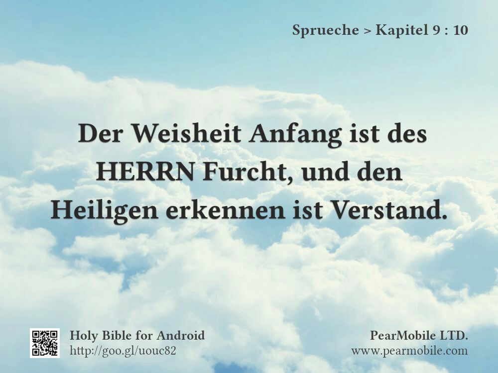 Sprueche, Kapitel 9:10